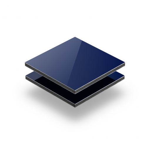 Blue Foncé Brillant